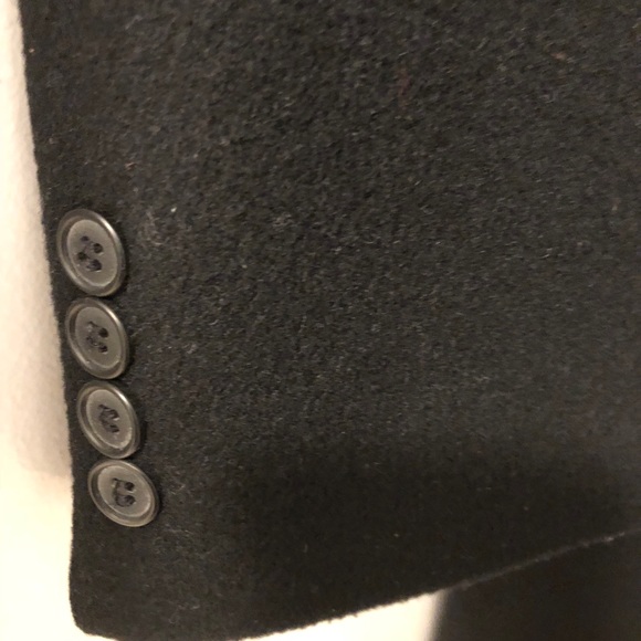 Macy’s -  Men’s Alfani Black Wool Coat. Size L. - Picture 6 of 8